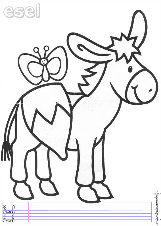 coloriage ane 1
